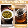 2 Pack Small Fine Mesh Tea Strainers with Bowl, Stainless