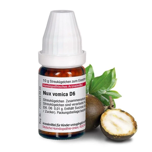 NUX VOMICA D 6 Globules 10 g