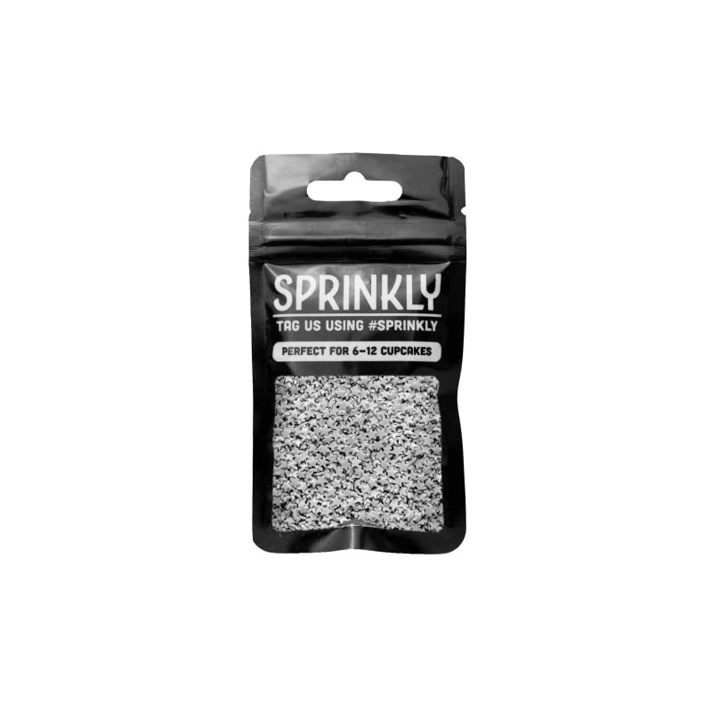 SPRINKLY - Glimmer Stars - Silver (Mini) - 25g