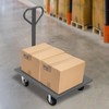 Heavy Duty Platform Truck Flat Cart,Steel Push Cart Dolly with