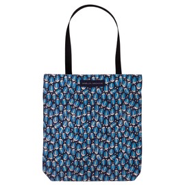 AMÉLIN ARCHIVE Vintage Inspired Double-Sided Canvas Tote Bag for Women, Canvas Book Tote with Pocket and Nylon Handles (Moderne/Kelmscott)