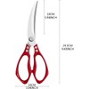 Stainless Steel Sharp Korean Barbecue BBQ Kitchen Scissors Thickened Powerful