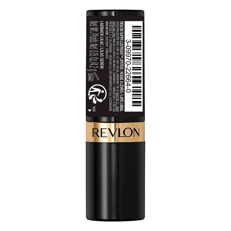 Lápiz Labial Revlon Super Lustrous tono Laidback Lilac 4.2g