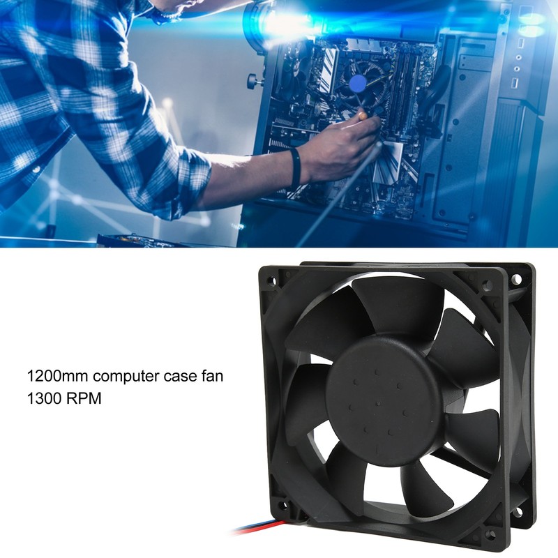 CPU Cooling Fan 120mm 24V 0.75A 1300RPM Quiet 3Pin Connector