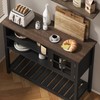 ChooChoo Farmhouse Coffee Bar Cabinet, Buffet Cabinet with Storage, Sideboard