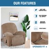 Stretch Recliner Slipcovers 1-Piece Modern Rich Velvet Plush Sofa Furniture