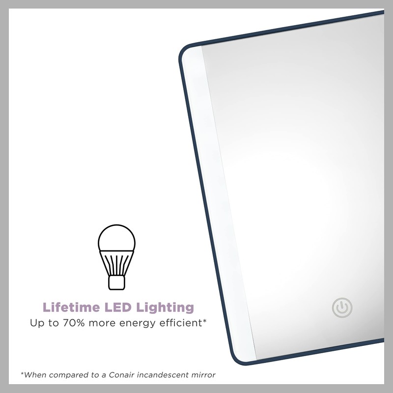 Conair Lighted Makeup Mirror, LED Vanity Mirror with Adjustable Base,