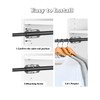 12" Valet Rod for Closet Pull Out, Adjustable extending closet