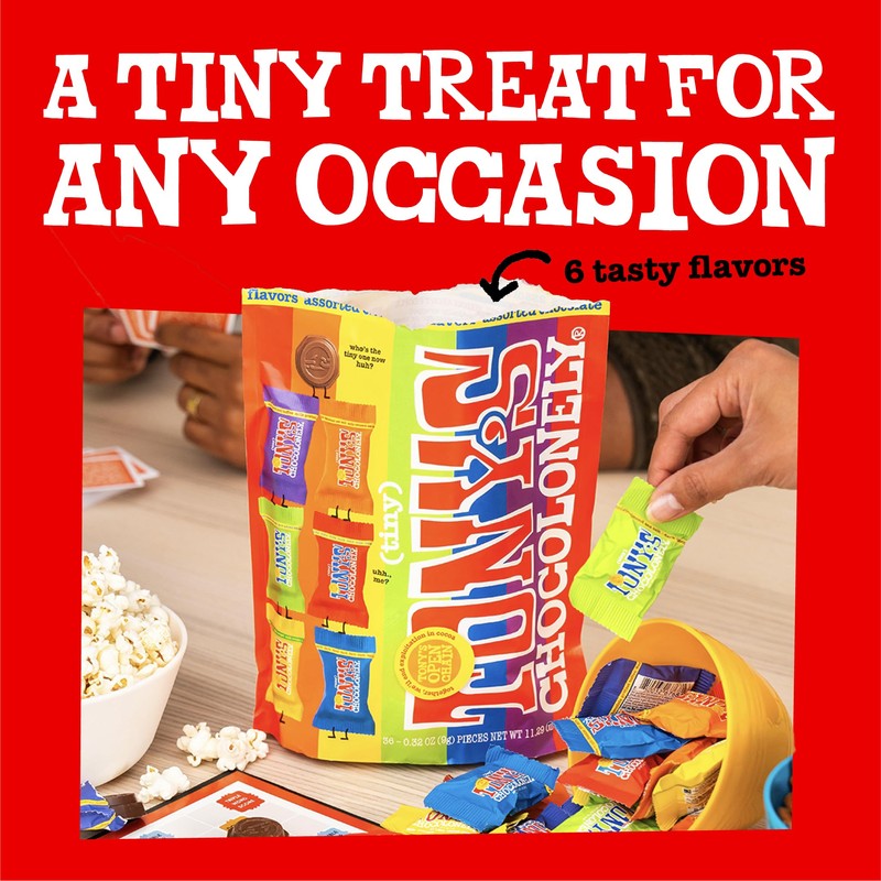 Tony’s Chocolonely Assorted Chocolate Candy Pieces, Belgian Milk & Dark