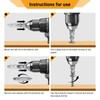 Toolmays 8pcs Damaged Screw Extractor Set, 5 Pcs Hss 4241