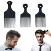 3 Pieces African Comb, African Pick Hair Comb, Wide Flat