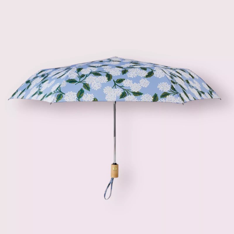 RIFLE PAPER CO. Umbrella, Printed in Full Color, Hydrangea