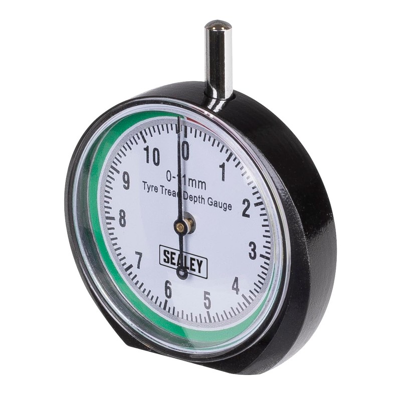 Sealey Tyre Tread Depth Dial Gauge - Pocket Type -