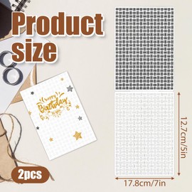 2 Pcs 3D Textured Impressions Embossing Folder Short Lines Background Embossing Folder for Card Making Vintage Frame Scrapbooking Photo Album DIY Décor