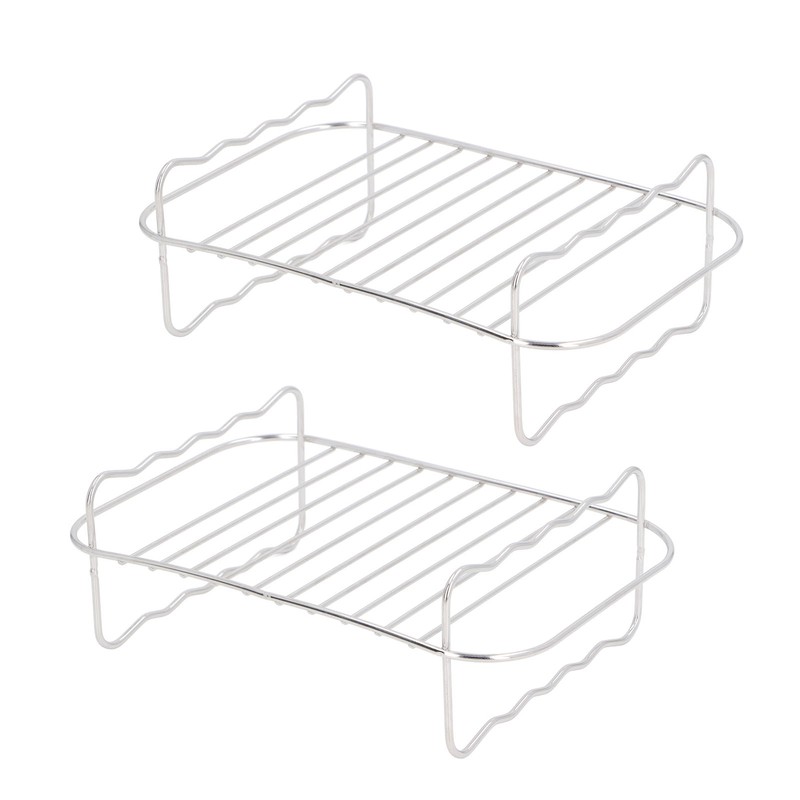 Double Layer Baking Grill Stainless Steel Dishwasher Safe Heat Evenly
