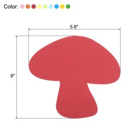 PATIKIL Mushroom Cutouts, 72 Pack Paper, Multicolored Mushroom Cutout for Classroom Decoration DIY Craft Project