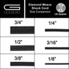 Shock Cord - Black Diamond Weave Elastic Bungee Cord -