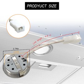 ALNATOKA Range Hood Light Bulb Fit for Broan Nutone PM500 PM500SS EE55000 Series Replace SB02300798 AC12V MAX 20W, Durable Heat-Resistant Material Easy Installation