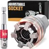 KEWAYO Adjustable Universal Socket, Super Socket Wrench Fits Standard Sizes