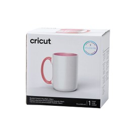 Cricut Beveled Blank Mug, Ceramic-Coated, Dishwasher & Microwave Safe Mug to Decorate, Cricut Mug Press & Infusible Ink Compatible,15 Oz Sublimation Mug, Ideal for Crafts and Printing, Miami