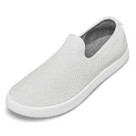 Allbirds Men’s Tree Loungers Everyday Slip-On Sneakers, Machine Washable Shoe Made with Natural Materials - Kaikoura White (White Sole) - 11 Medium