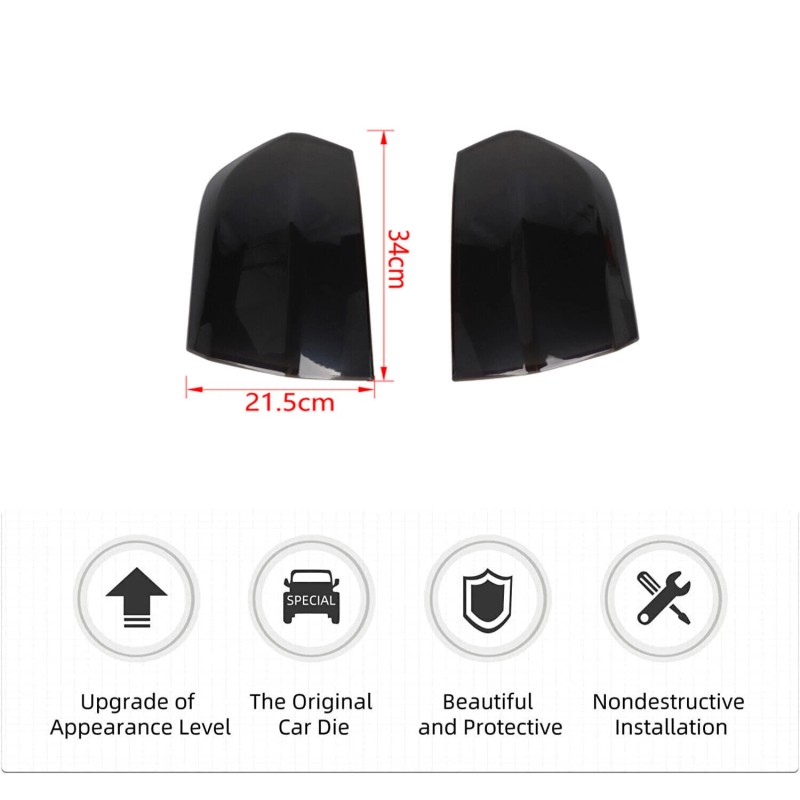 SHINEKA FOR CHRYSLER 300 2011-14 SMOKED TAILLIGHT LAMP PANEL GUARD