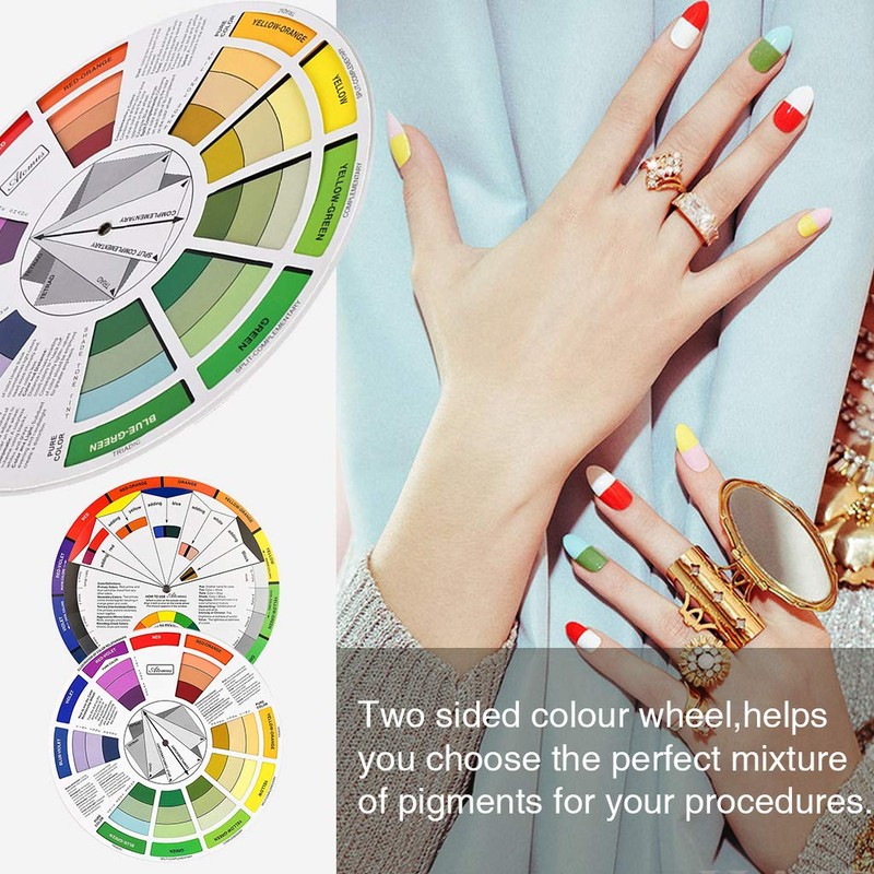Pocket Color Wheel, Paint Mixing Learning Guide Art Class Teaching