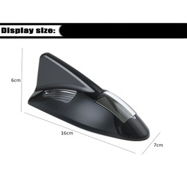 Luz de Advertencia LED, Antena Aleta Tiburon, Universal Luces Flash de Emergencia Recargables, Adornos De Antena De Automóvil, Kit de Disco Intermitente con Base Autoadhesiva para Camión Remolque Auto