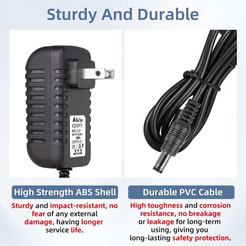 DaToo Aquarium Light LED Power Adapter AC 100-240V DC 12V