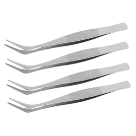 Operitacx 1 Satz Biegen Sie Tipp -pinzetten Schmuckwerkzeuge Winzig Schmuckpinzette Abgewinkelte Pinzette Antistatische Pinzette Pinzetten Für Die Elektronik Silver 4 Stück