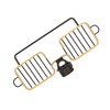 Faucet Storage Shelf Aluminum Plastic Two Containers with Towel Rod