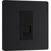 BG Electrical Evolve Single Master Telefonsteckdose, mattschwarz