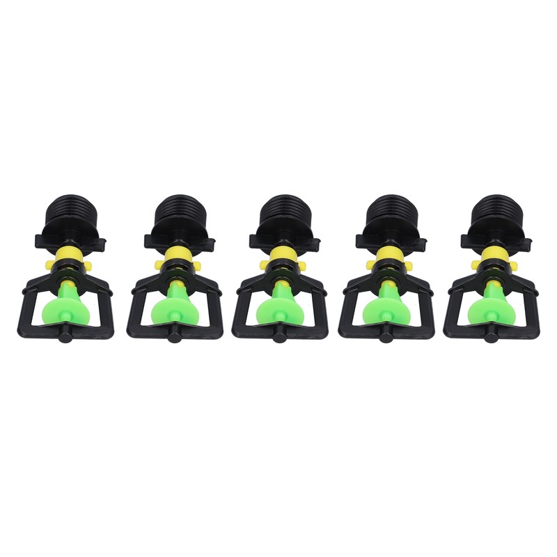 5PCS G1/2 Male Thread Rotating Sprinkler Nozzle Spray Head Misting