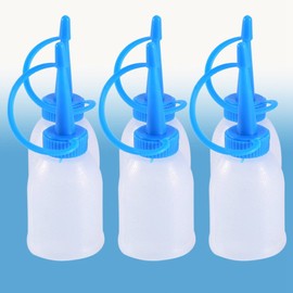 Needle Tip Glue Bottle Industrial Dispensing Bottle Small Glue Gel Oil Can Dropper Bottles Plastic Precision Tip Bottle Jet Dispenser (30milliliter,Pack of 6)