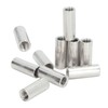 10 Pcs Round Coupling Nut M10x1.5 L35mm Stainless Steel Round