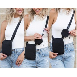 Tapp Collections Unisex Mini Crossbody Belt Bag with Adjustable Strap and Removable Small Pouch - Green