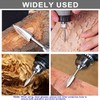 SIGANDG Engraving Drill Wood Carving Tool 5 Pieces HSS Engraving