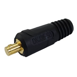 RIVERWELD TIG Welding Cable Panel Connector Plug DKJ35-50 315Amp with Black Colour Dinse-Style Quick Fitting