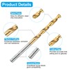 sourcing map Tap and Drill Bit Set, 5pcs M5 x