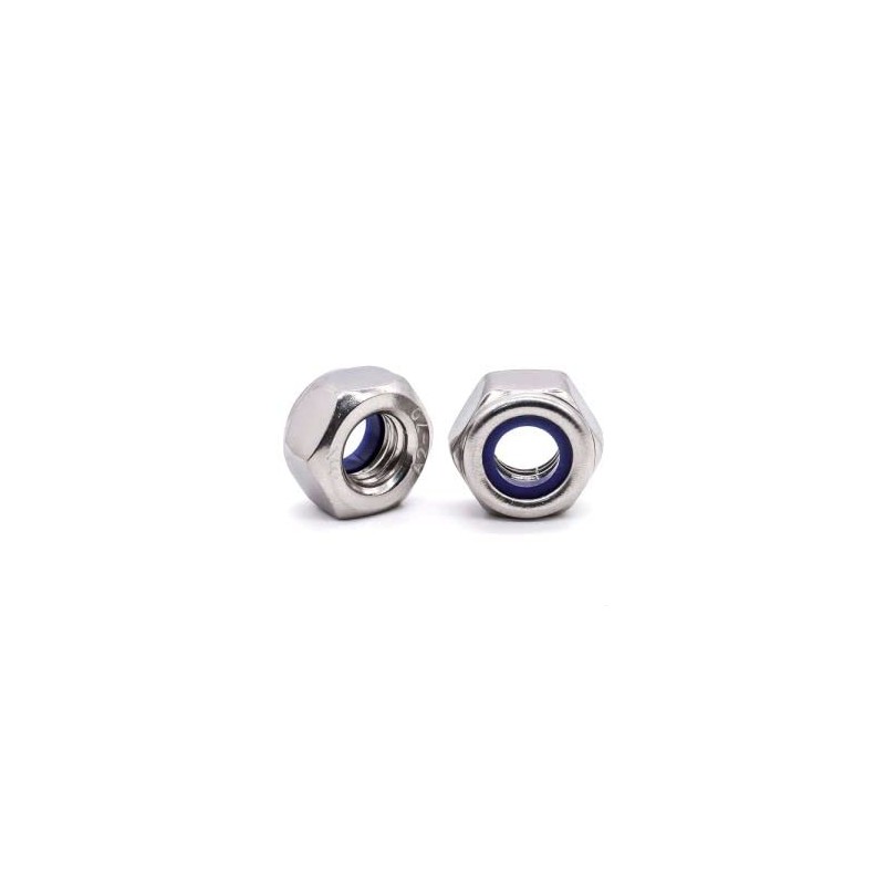 Glvaner M3-0.5 Thread Size (100 pcs) Stainless Steel Hex Locknuts
