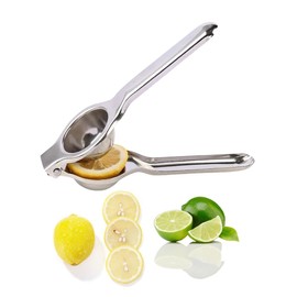 Ollimy Lemon Squeezer Hand Press, Lemon Squeezer Juicer Stainless Steel Robust and Durable, Lime and Lemon Squeezer, Manual Citrus Juicer, Small Lime Press (8 cm Diameter)
