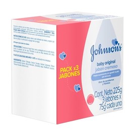 JohnsonS, Jabón En Barra Para Bebé Original 75 Gr 3-Pack                                                                                              