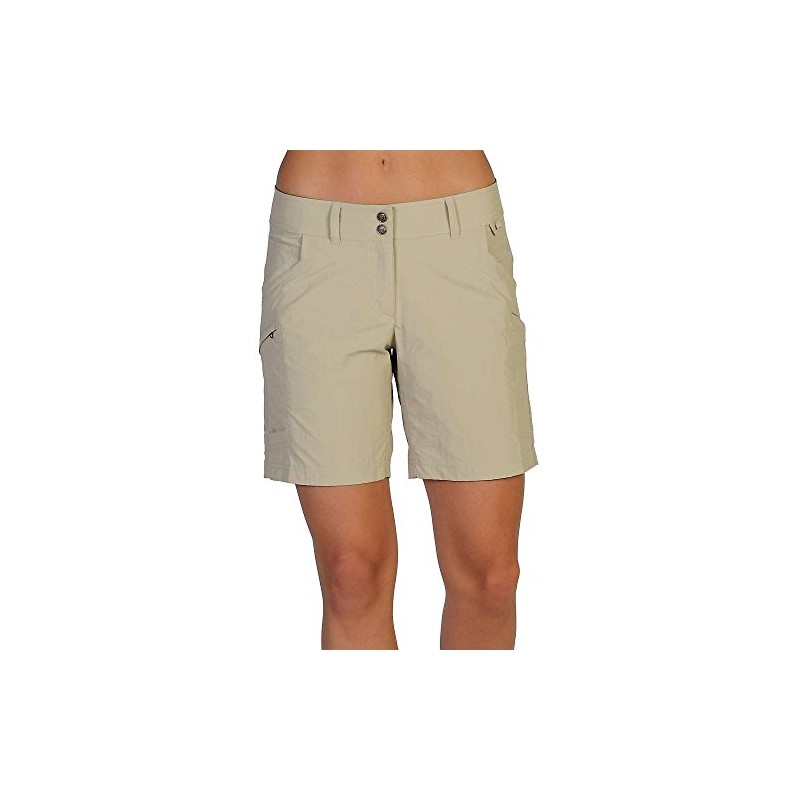 ExOfficio Women's Nomad Shorts, Light Khaki, 06
