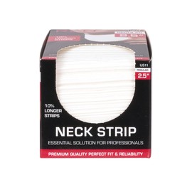 Red by Kiss Premium Barber Neck Strips, Soft, Absorbent, Disposable Neck Strips for Hair Cutting, Barber Shop Supplies, Anti-Slip, Secure Fit, Hygienic Haircut Accessories (2.5 Inch)