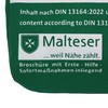 PETEX 43931013 Verbandtasche Slim kompakt Inhalt nach DIN 13164:2022, grün