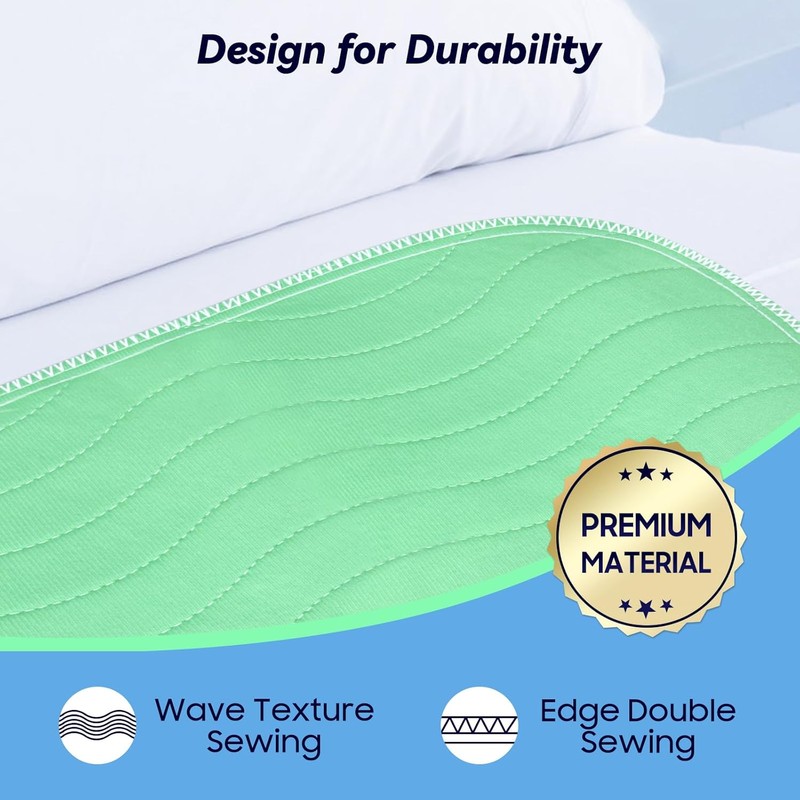 2 Pack 36” x 54” Extra Heavy Absorbency Washable Underpads,