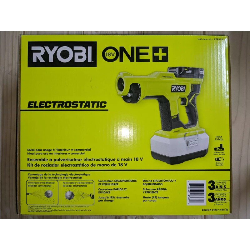 Ryobi New Ryobi One+ 18V ElectroStatic Handheld Sprayer Kit w/