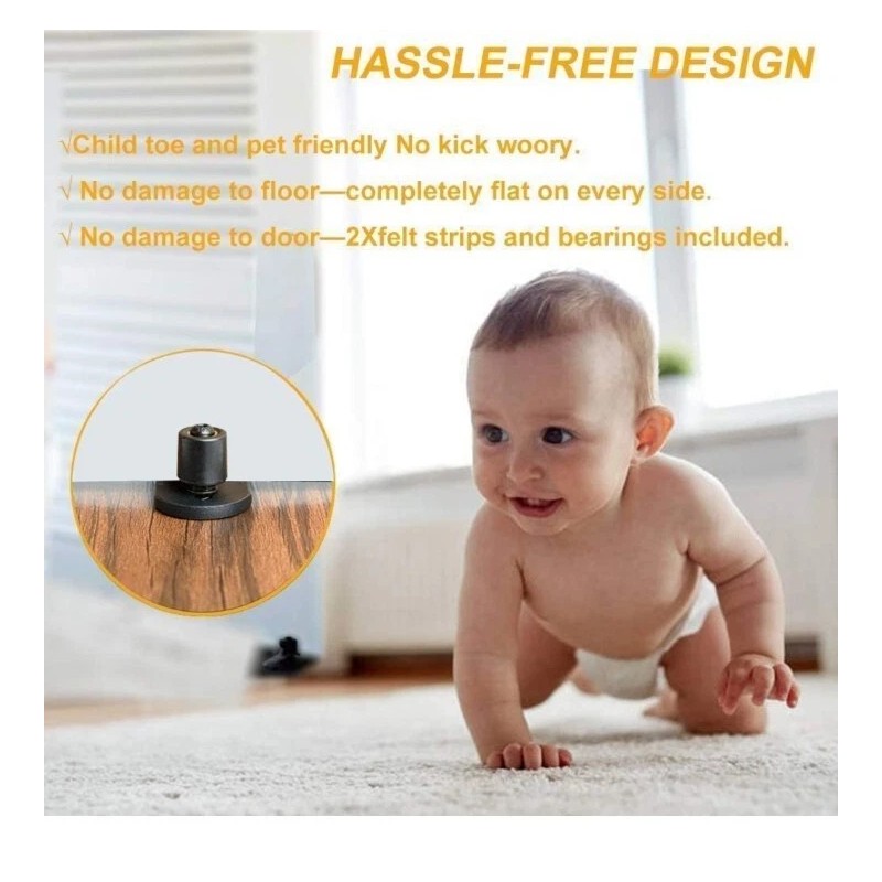 SMARTSMITH Ball Bearings Design!!!New Upgraded 2 Pcs Barn Door Floor