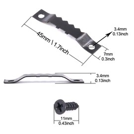 Kwode Pack of 100 Picture Hangers with 200 Screws, for Wooden Frames, Prong Hanger for Stretcher Frames