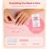 Morily Pink Press on Nails - Glossy Short Oval Fake